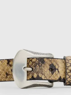 Belts|Leather Belts>John Varvatos HOUSTON BELT SALT