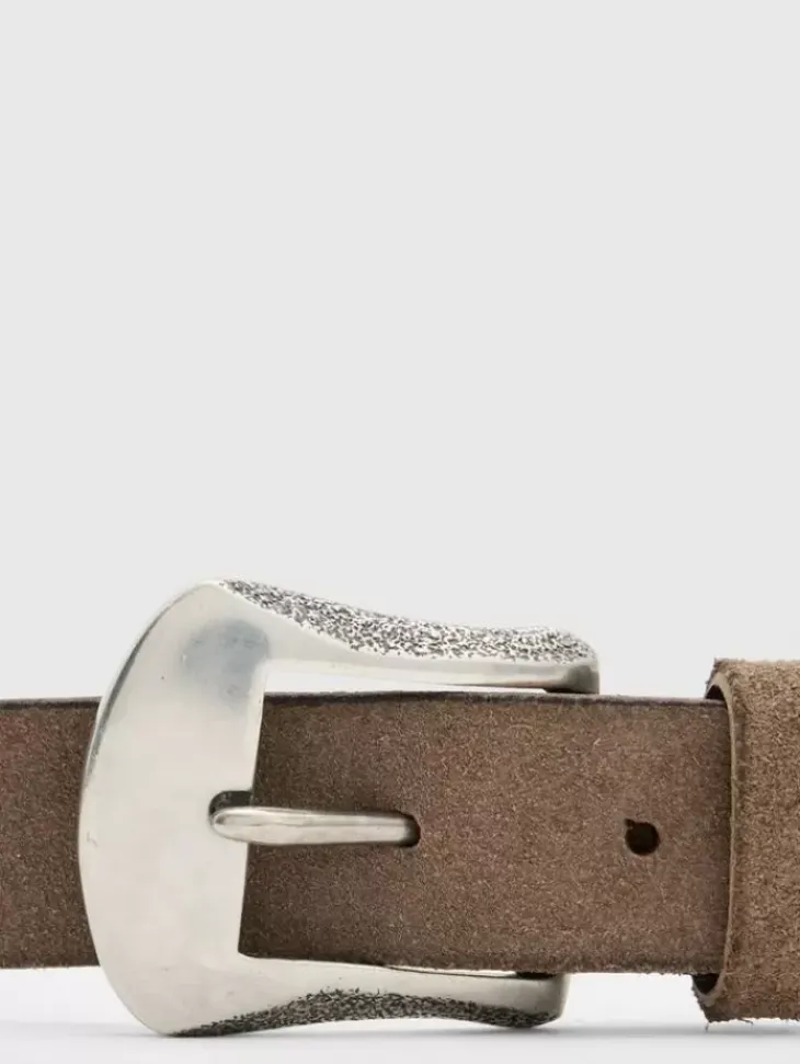 Belts|Leather Belts>John Varvatos HOUSTON BELT LEAD