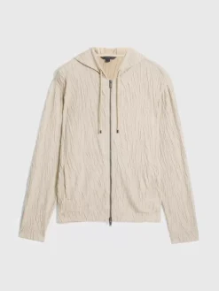 Sweaters>John Varvatos IHSAN HOODIE FOSSIL