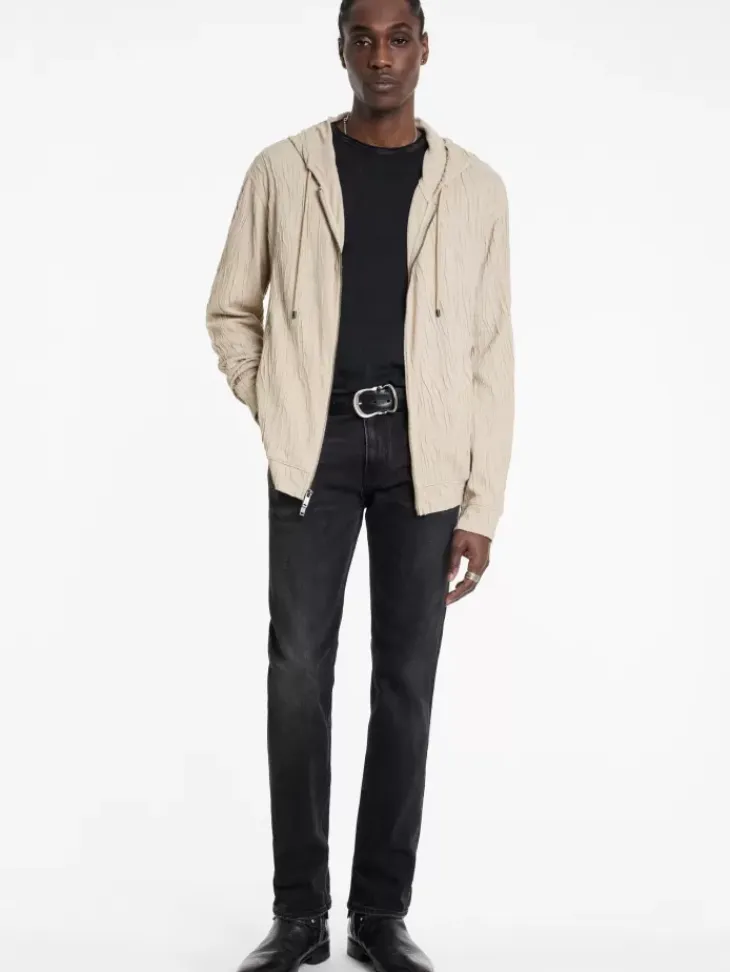 Sweaters>John Varvatos IHSAN HOODIE FOSSIL