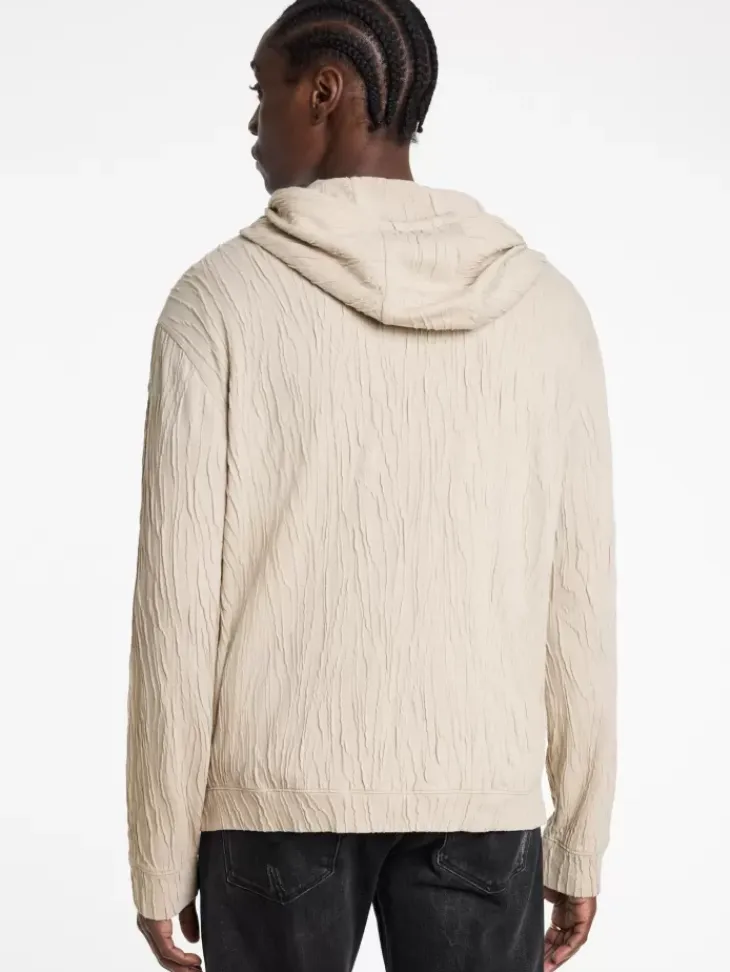 Sweaters>John Varvatos IHSAN HOODIE FOSSIL
