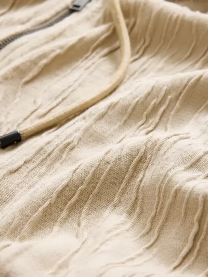Sweaters>John Varvatos IHSAN HOODIE FOSSIL