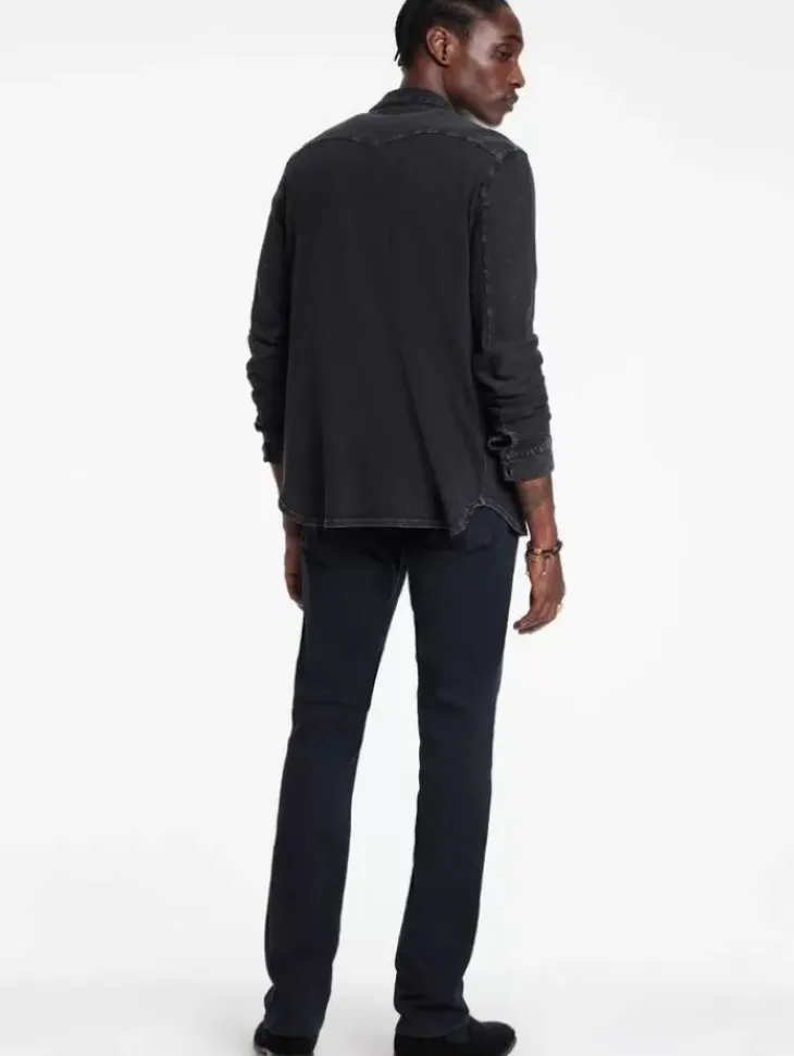 Jeans>John Varvatos J701 - BLACK WEFT ECLIPSE