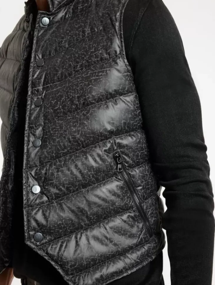 Leather & Outerwear|Tops>John Varvatos JACKSON VEST GREYSTONE
