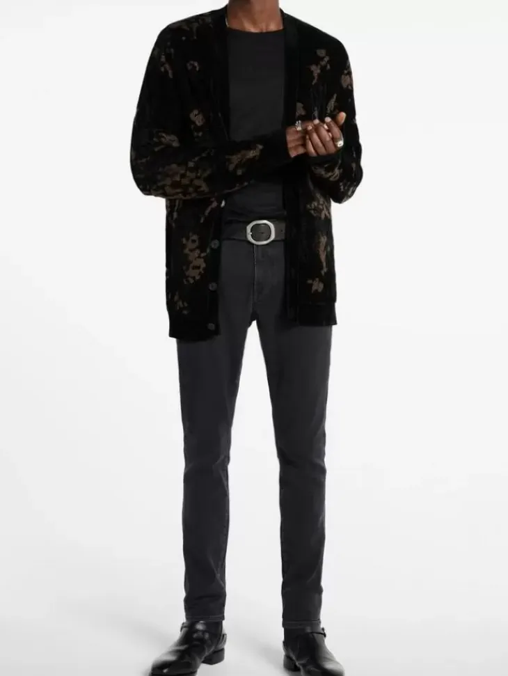 Jeans & Pants>John Varvatos J704-TAPERED FIT BLUEBLACK