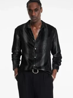 Shirts>John Varvatos KINNEY SHIRT SMOKEDPEARLGREY