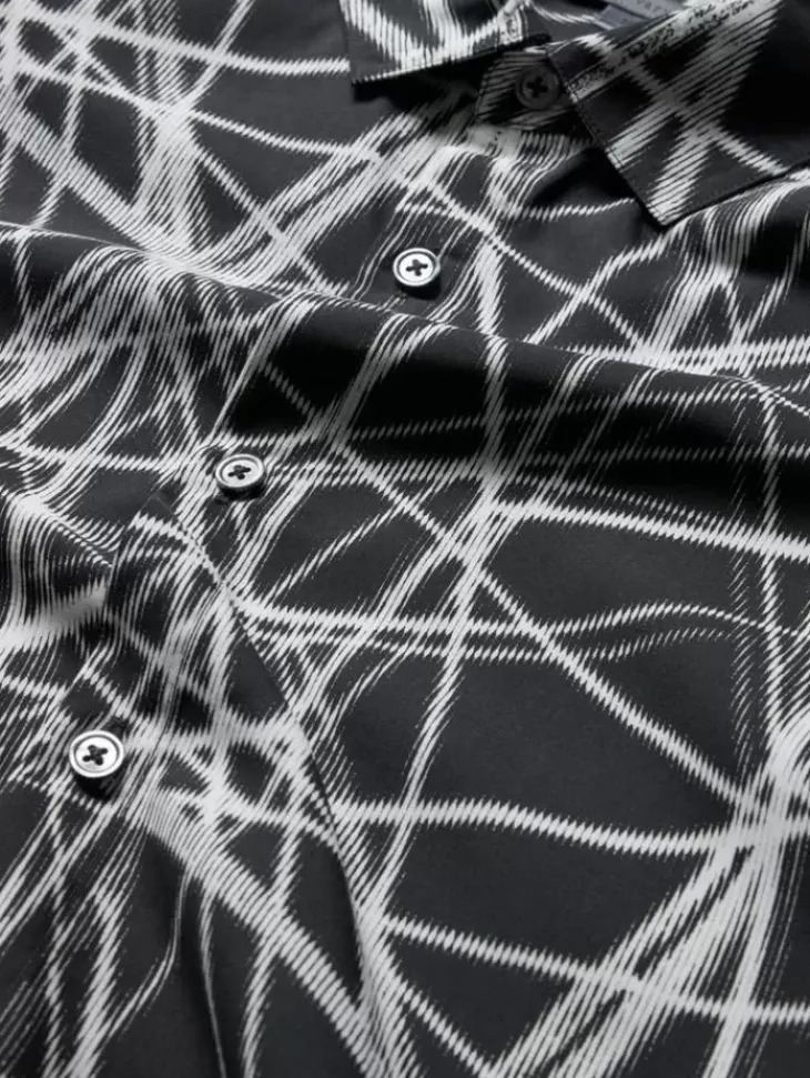 Tops>John Varvatos KINNEY SHIRT CHARCOAL