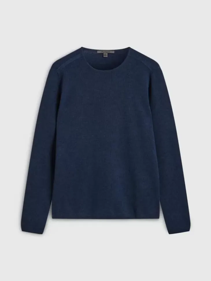 Tops>John Varvatos LEIRA CREWNECK SWEATER DARKBLUE