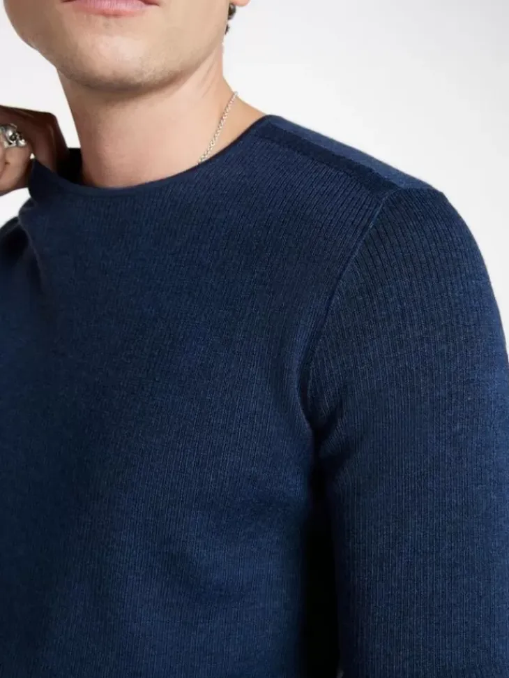 Tops>John Varvatos LEIRA CREWNECK SWEATER DARKBLUE