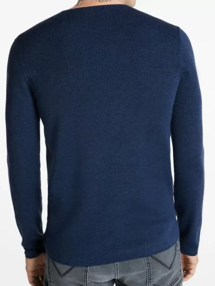 Tops>John Varvatos LEIRA CREWNECK SWEATER DARKBLUE