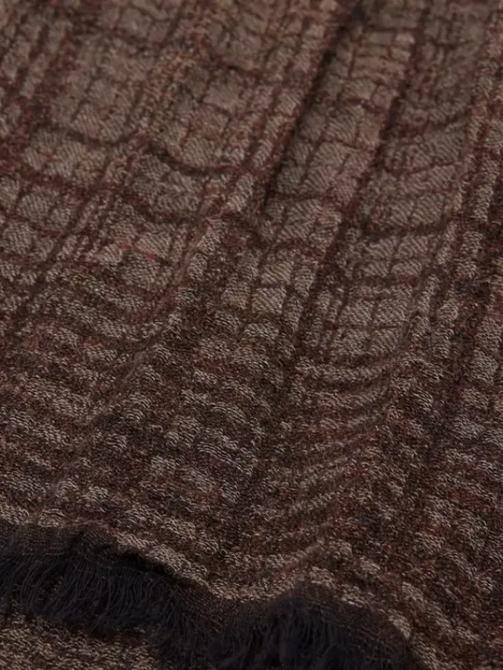 Shoes & Accessories>John Varvatos LENAPE SCARF CHARCOAL