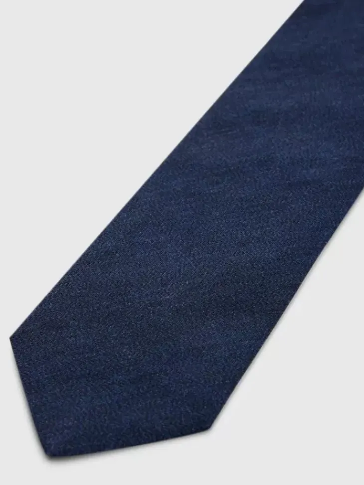 Scarves & Ties>John Varvatos LEONE SLIM TIE NAVY