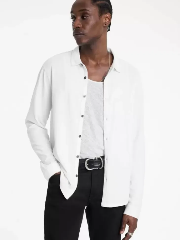 Shirts>John Varvatos LEVI SHIRT WHITE