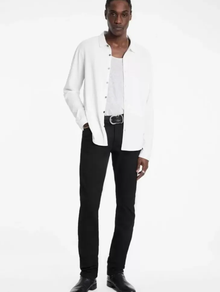 Shirts>John Varvatos LEVI SHIRT WHITE