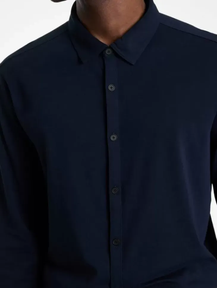 Shirts>John Varvatos LEVI SHIRT NAVY