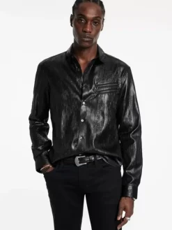 Shirts>John Varvatos LODI SHIRT BLACK
