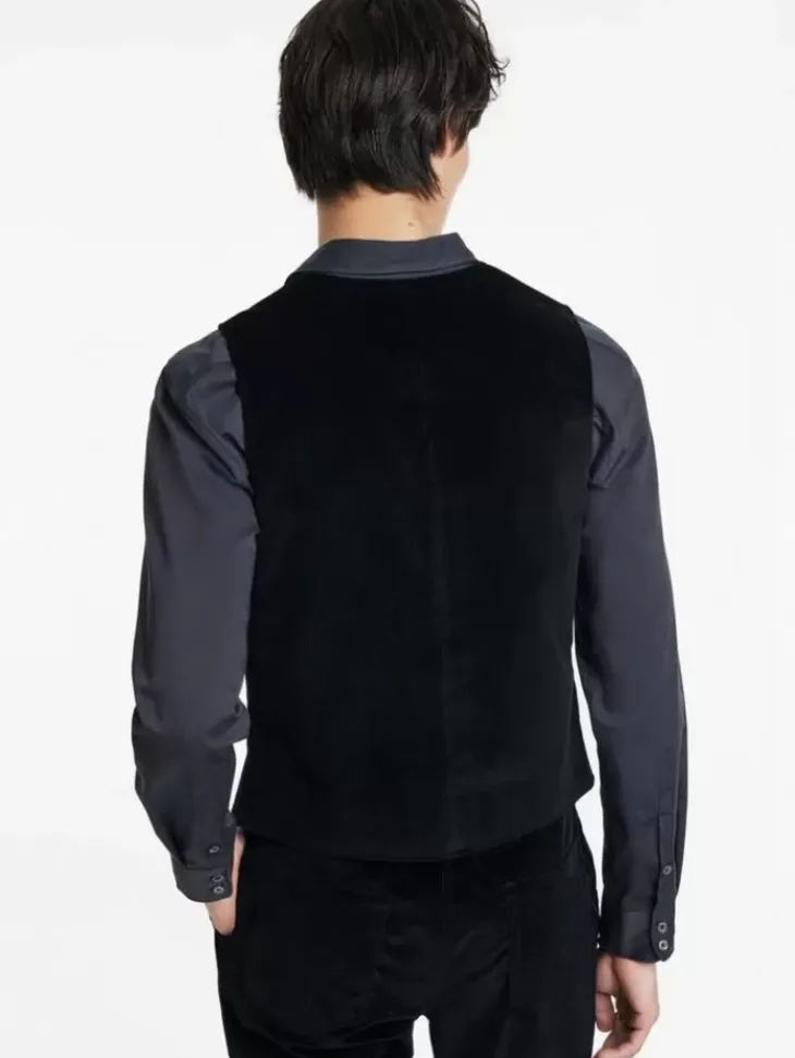 Suit Jackets>John Varvatos LOWA VEST BLACK