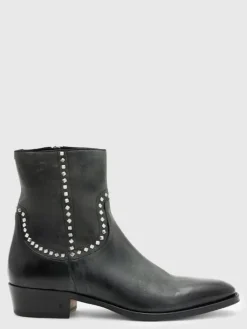 Shoes & Accessories>John Varvatos LUDLOW STUDDED BOOT BLACK