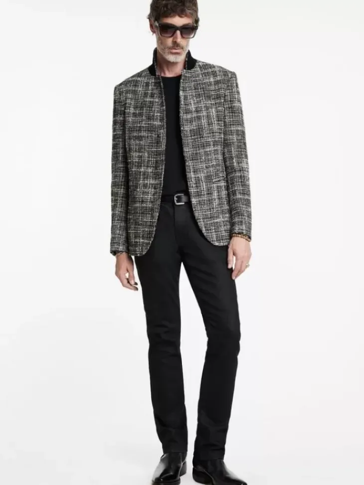 Coats And Jackets|Suit Jackets>John Varvatos MADISON JACKET BLACK/WHITE