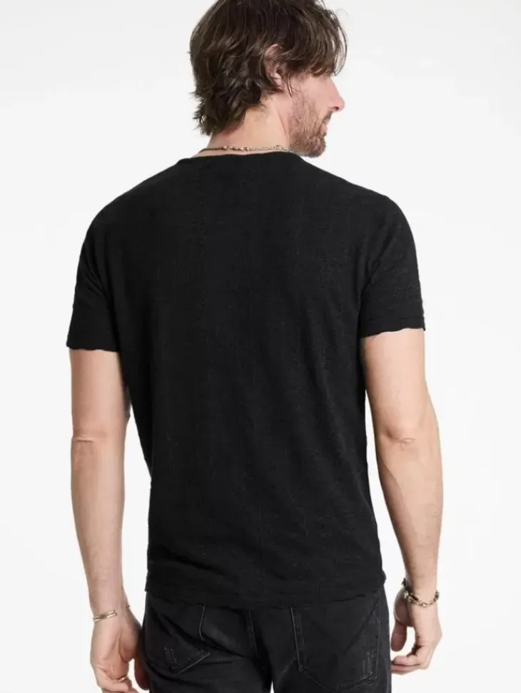 Henleys>John Varvatos MADOC HENLEY BLACK