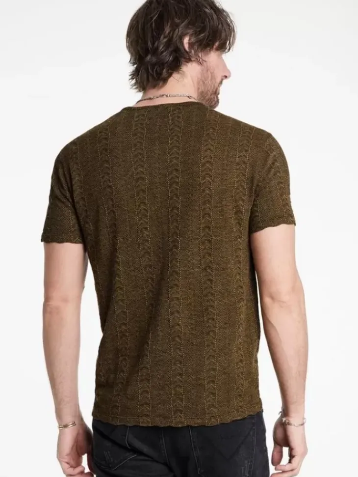 Henleys>John Varvatos MADOC HENLEY CHOCOLATE