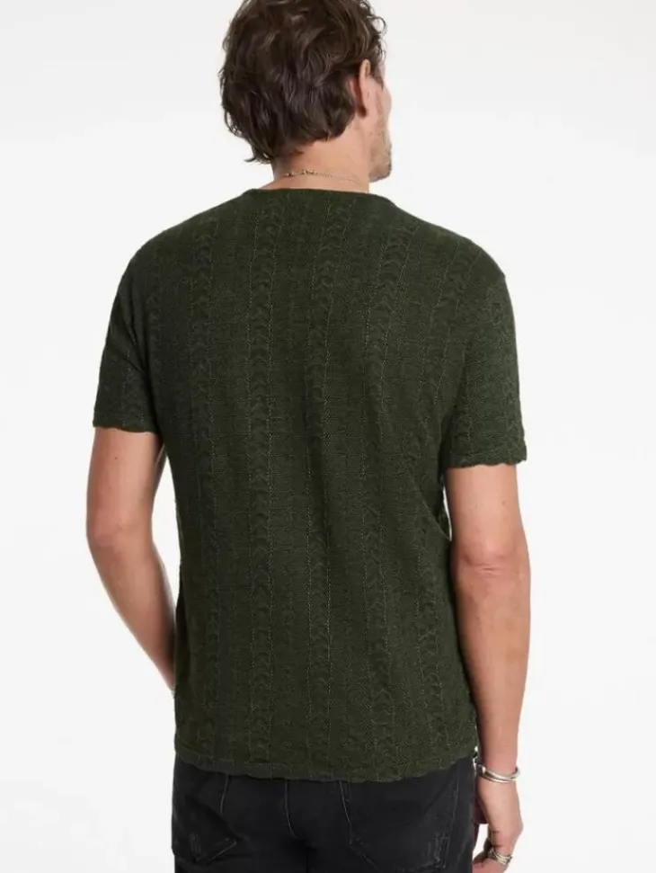 Henleys>John Varvatos MADOC HENLEY KOMBUGREEN