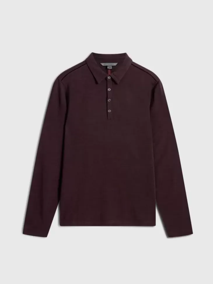 Polos>John Varvatos MALEO POLO Merlot