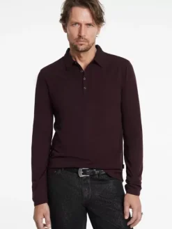 Polos>John Varvatos MALEO POLO Merlot
