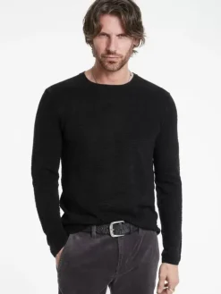 Sweaters>John Varvatos MERCER CREW BLACK