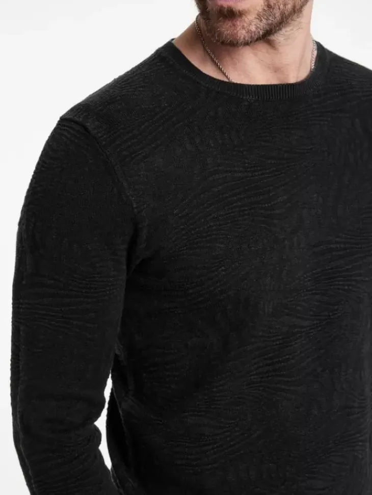 Sweaters>John Varvatos MERCER CREW BLACK