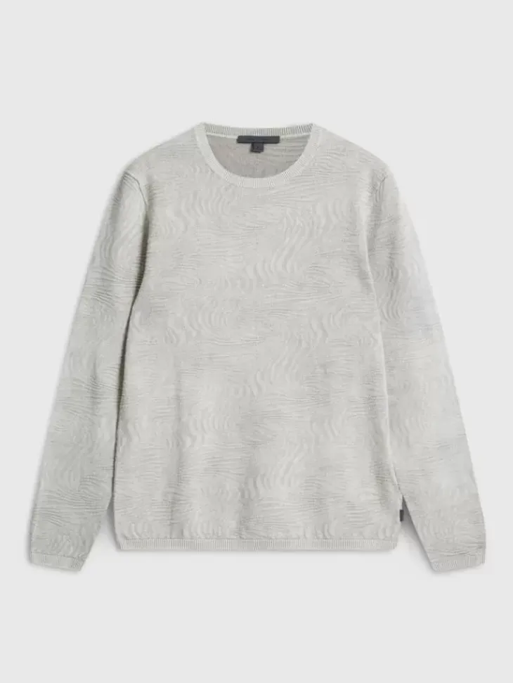 Sweaters>John Varvatos MERCER CREW MOONSHADOW