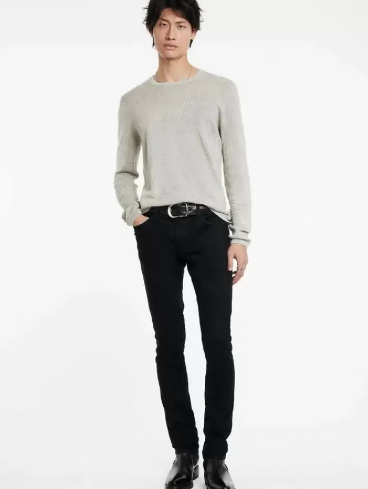 Sweaters>John Varvatos MERCER CREW MOONSHADOW