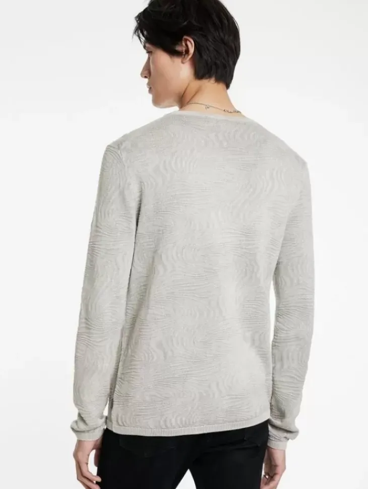 Sweaters>John Varvatos MERCER CREW MOONSHADOW