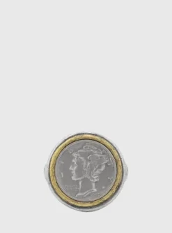 Jewelry>John Varvatos MERCURY COIN RING NOCOLOR