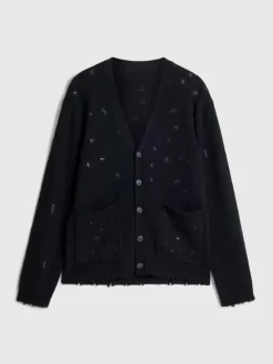 Leather & Outerwear|Tops>John Varvatos MIRADOR CARDIGAN BLACK