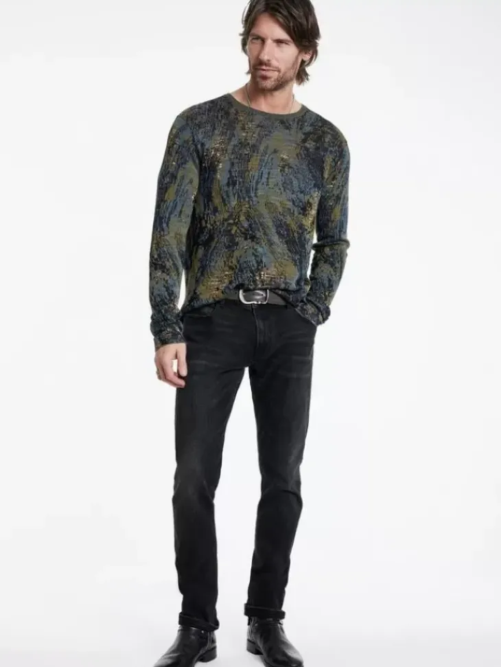Tops>John Varvatos MORENA CREWNECK SWEATER AVOCADO