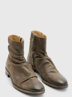 Boots|Leather Boots>John Varvatos MORRISON SHARPEI BOOT FLATGREY