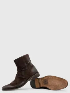 Boots|Leather Boots>John Varvatos MORRISON SHARPEI BOOT CHOCOLATE