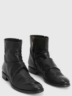 Boots|Leather Boots>John Varvatos MORRISON SHARPEI BOOT BLACK