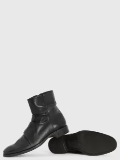 Boots|Leather Boots>John Varvatos MORRISON SHARPEI BOOT BLACK