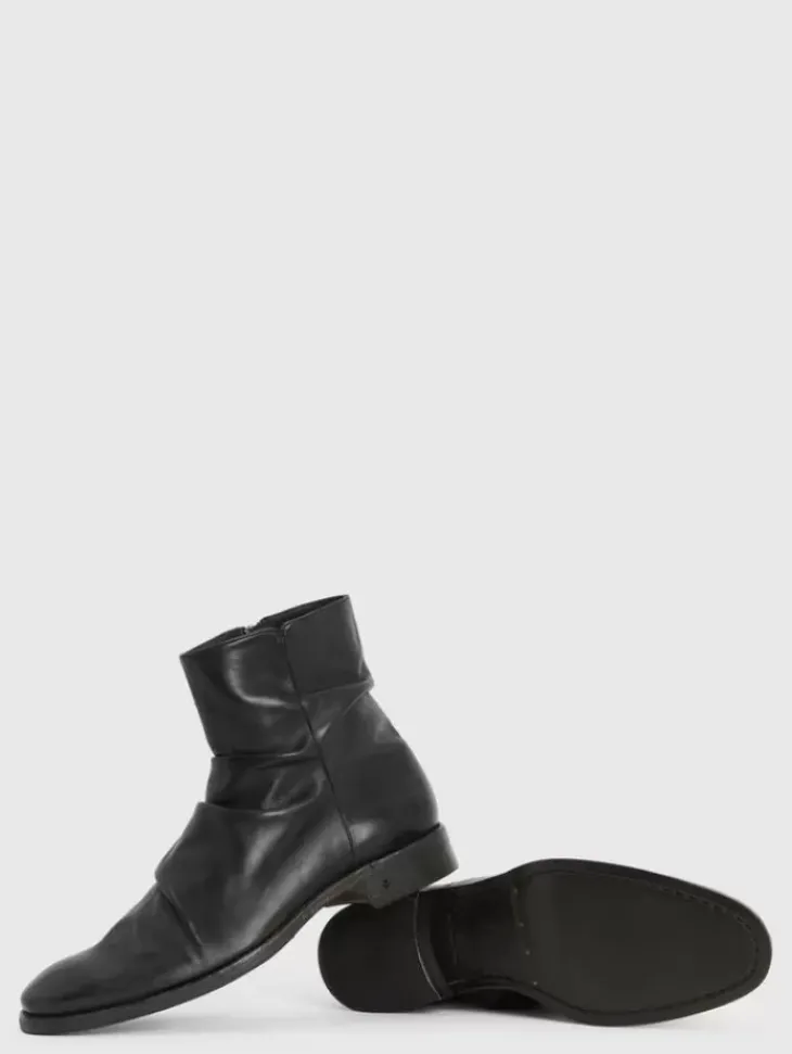 Boots|Leather Boots>John Varvatos MORRISON SHARPEI BOOT BLACK