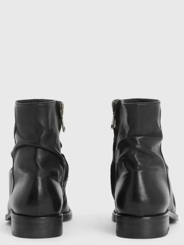 Boots|Leather Boots>John Varvatos MORRISON SHARPEI BOOT BLACK