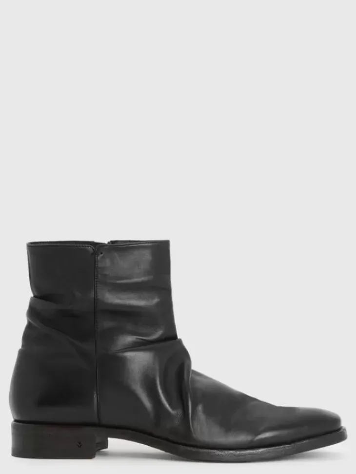 Boots|Leather Boots>John Varvatos MORRISON SHARPEI BOOT BLACK