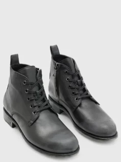 Shoes & Accessories>John Varvatos MOTO LACE BOOT CHARCOAL