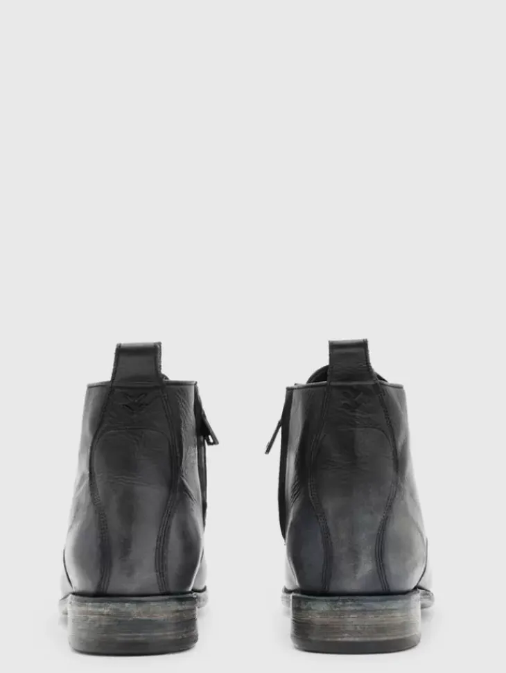 Shoes & Accessories>John Varvatos MOTO LACE BOOT CHARCOAL