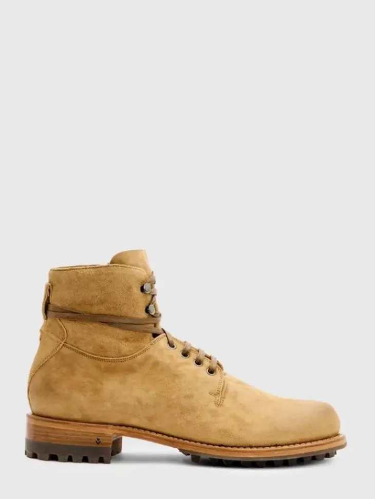 Boots|Leather Boots>John Varvatos MOTO WORK BOOT LTBROWN