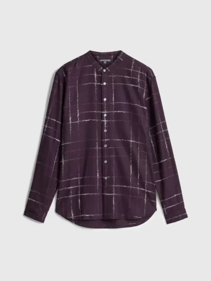 Tops>John Varvatos MOTT SHIRT CRANBERRY