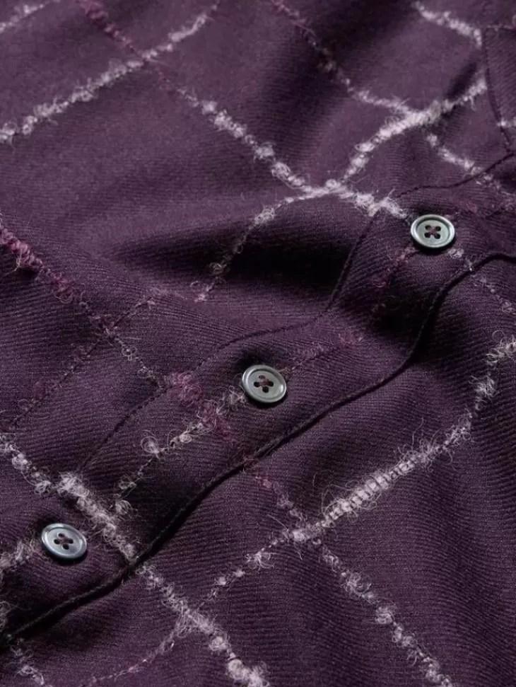 Tops>John Varvatos MOTT SHIRT CRANBERRY