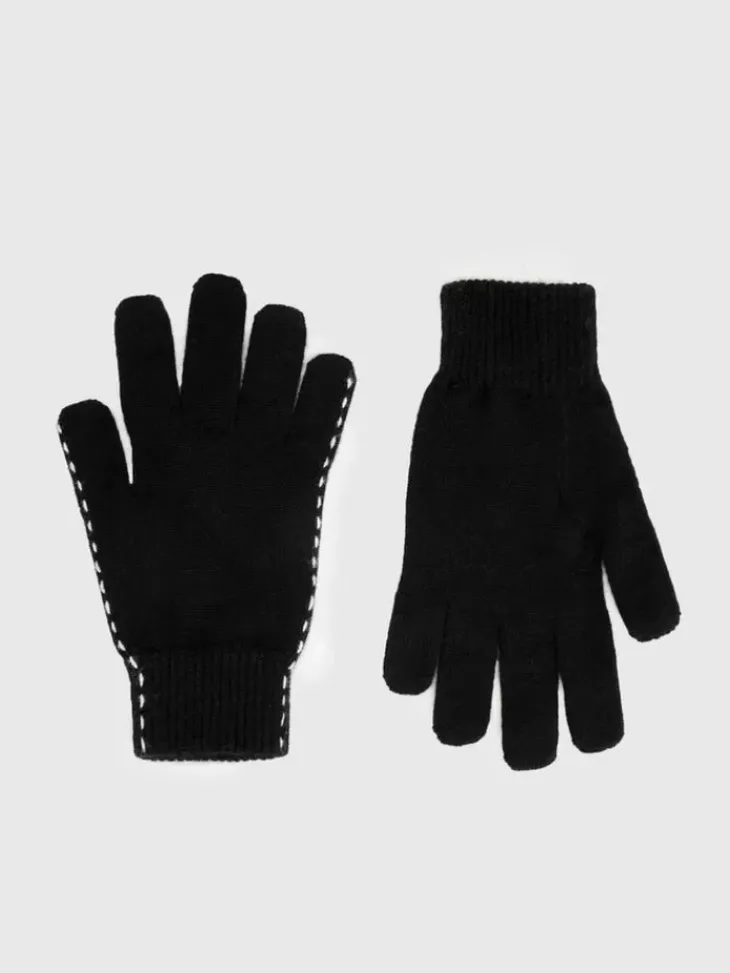 Shoes & Accessories>John Varvatos NOVAIS GLOVES BLACK