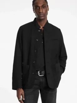 Leather & Outerwear|Tops>John Varvatos OFFICER FIELD JACKET BLACK